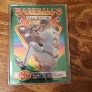 Greg maddox topps baseball card